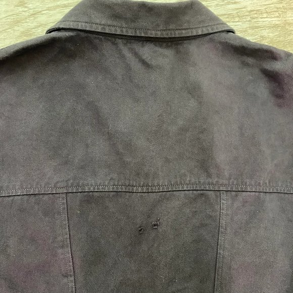 Agnes B. Washed Black Denim Jacket - SMALL - Picture 6 of 6